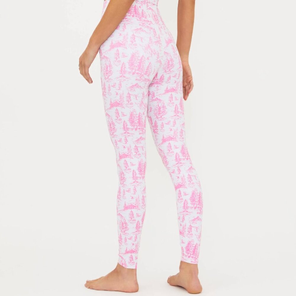 Piper Legging and Tank Set Pink Powder Toile |  Beach Riot - Picture 4 of 4